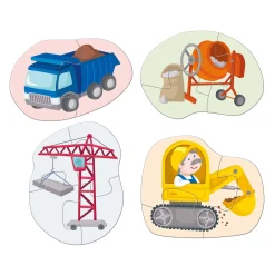 4 Eerste Puzzels Bouwplaats-Haba Online