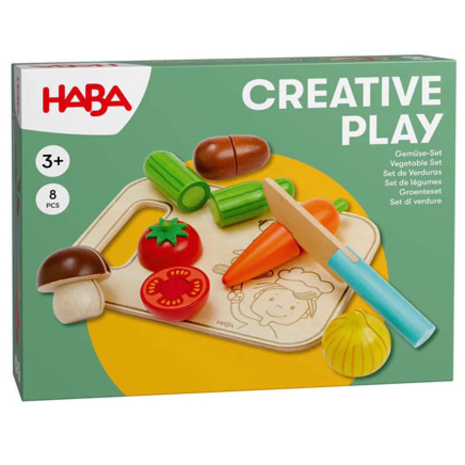 Creative Play - Groenteset met Snijplank en Mes>Haba Hot