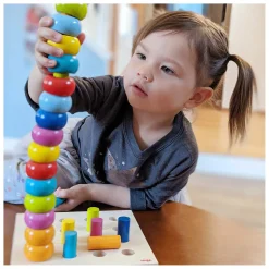 Houten Insteekspel Kleurenringen, 33dlg.-Haba New