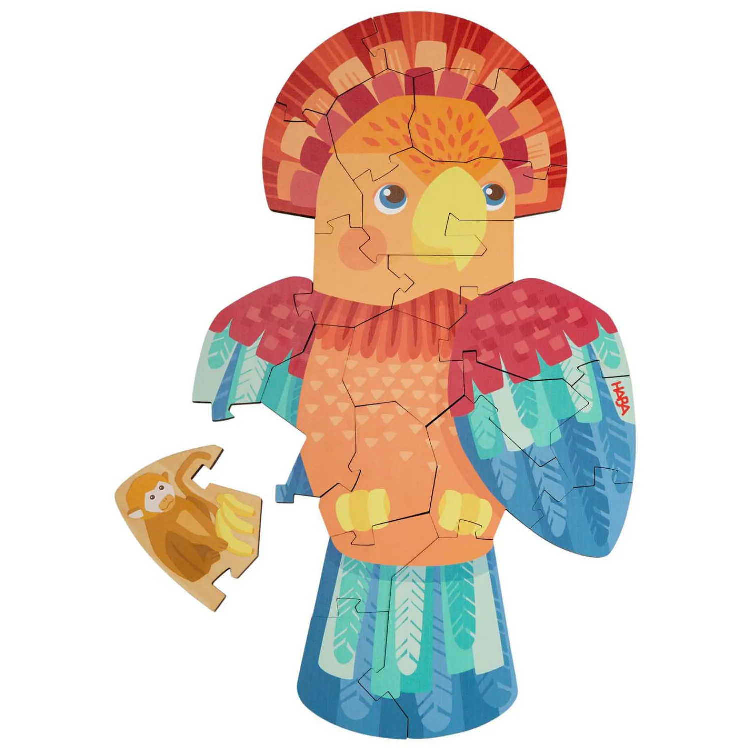 2in1 Puzzel Papegaai>Haba Hot