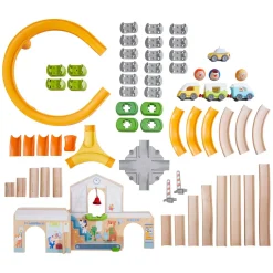 Kullerbu Houten Knikkerbaan Speelbaan Station><noscript><img width=