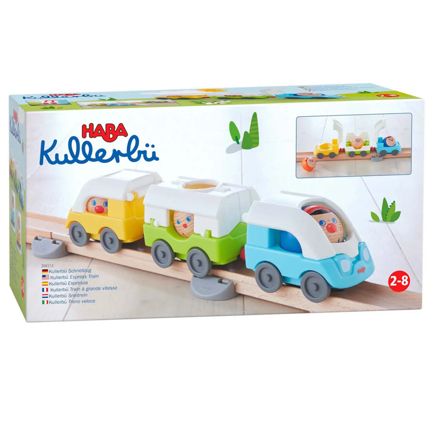 Kullerbu Houten Knikkerbaan Sneltrein-Haba Hot