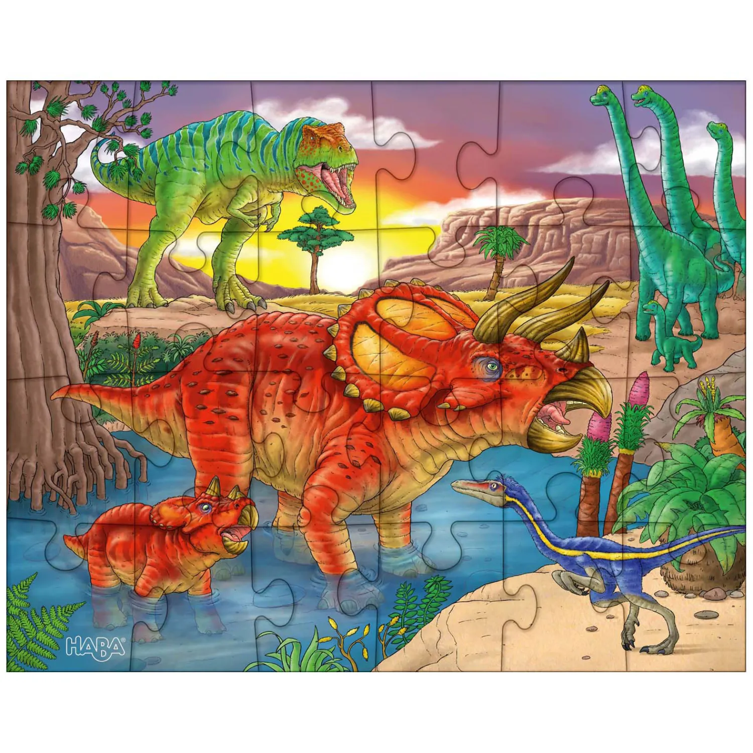 Puzzels Dinosaurussen-Haba Online