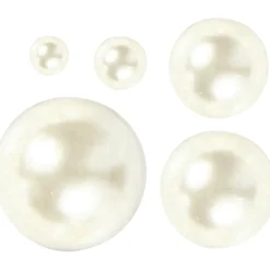 Halve Plakparels Wit 2-8mm, 140st.-Creativ Company Sale