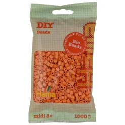 Midi Bio Strijkkralen - Licht Abrikoos (105), 1000st.-Hama Hot