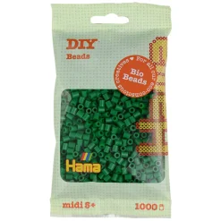 Hama Midi Bio Strijkkralen - Groen (010), 1000st. Outlet