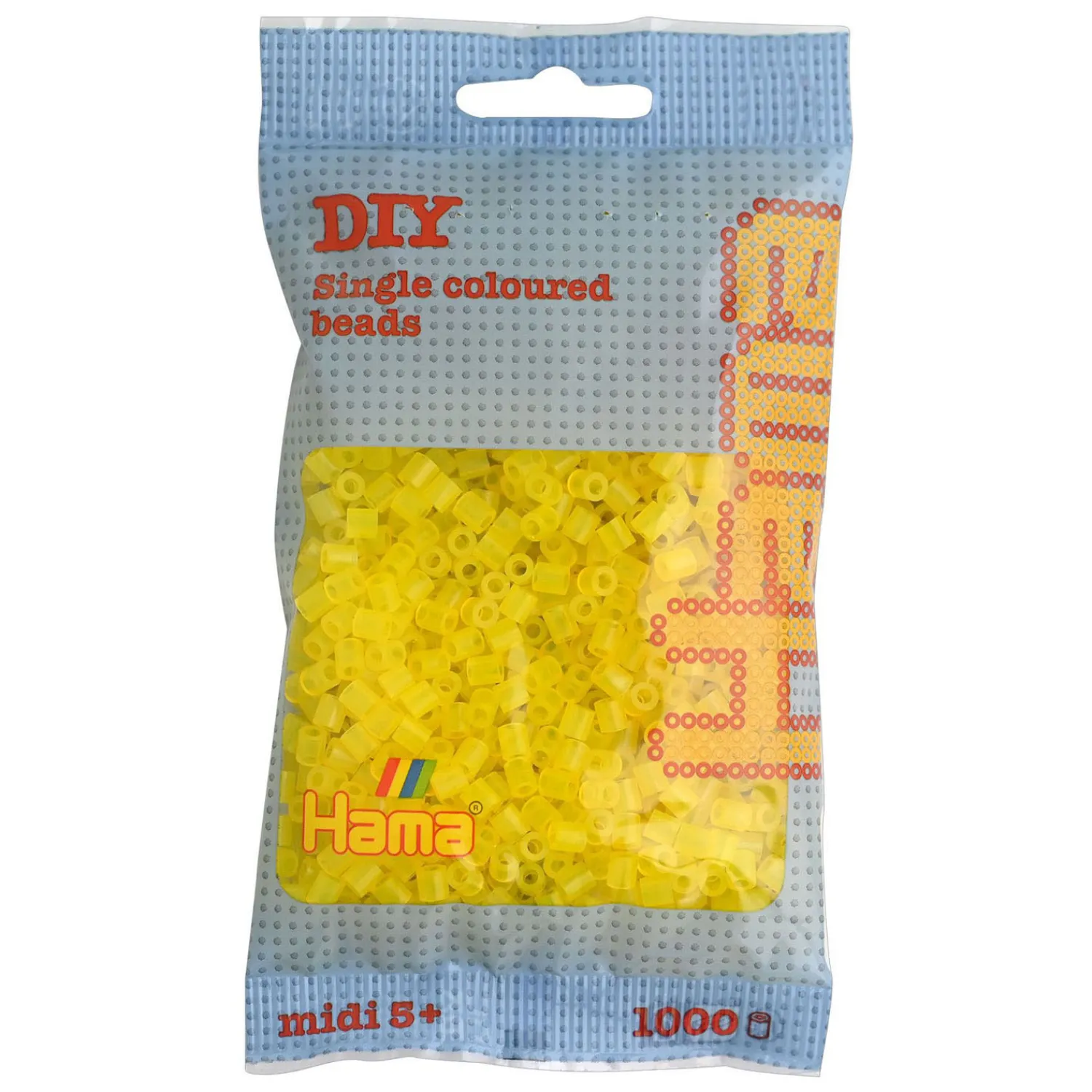 Midi Strijkkralen - Geel Transparant (014), 1000st.>Hama Online