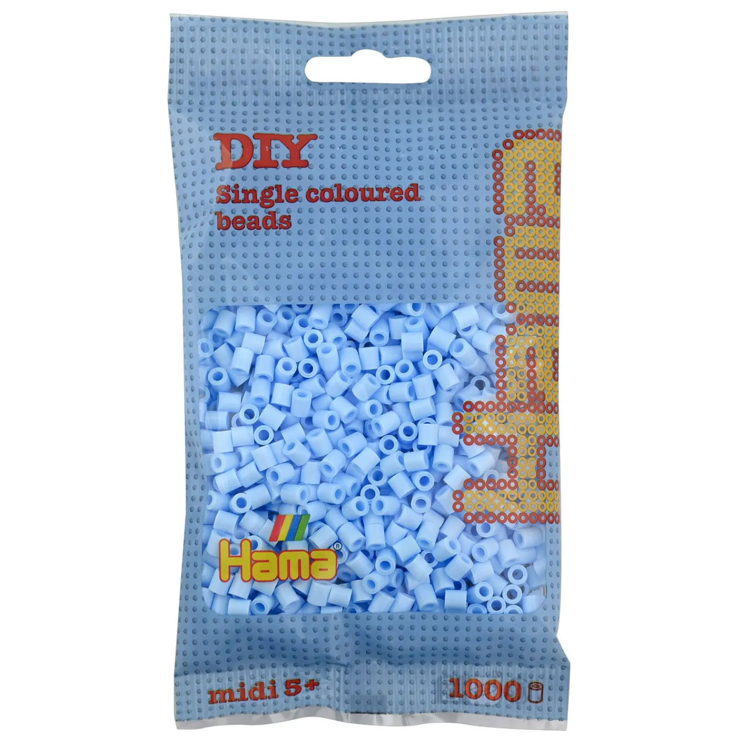 Midi Strijkkralen - Pastel IJsblauw (97), 1000st.-Hama Discount