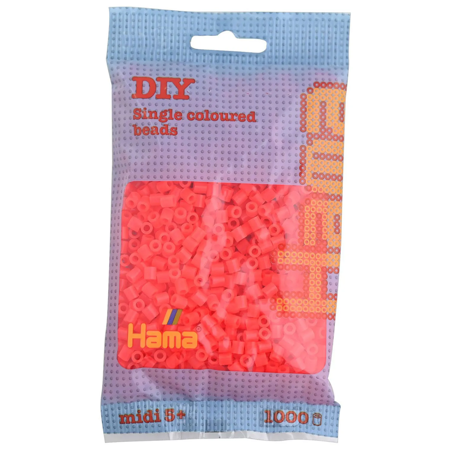 Midi Strijkkralen - Rood Neon (035), 1000st.>Hama Best