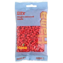 Midi Strijkkralen - Rood, (05) 1000st.>Hama New