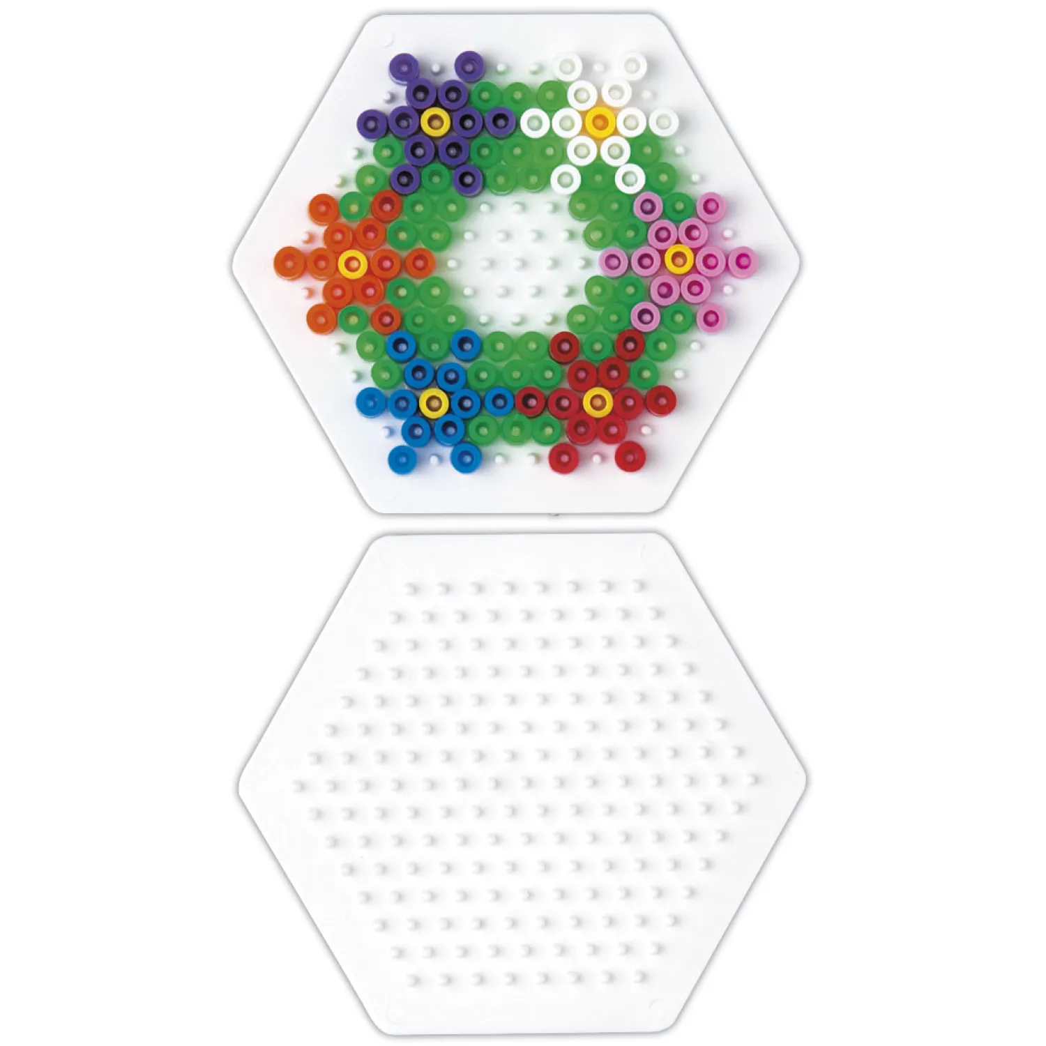 Midi Strijkkralenbordje - Zeshoek Klein>Hama Hot