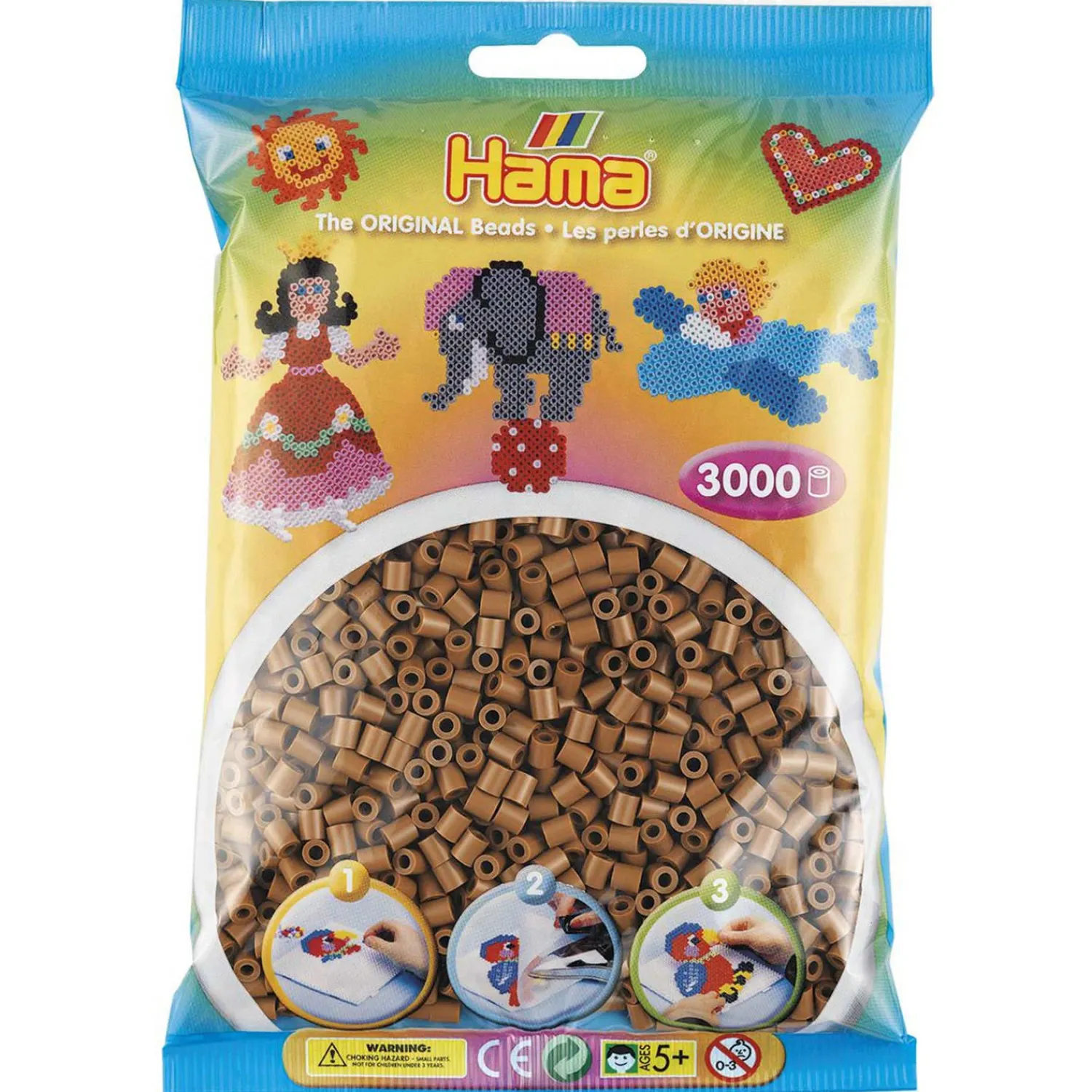 Midi Strijkkralenmix - Noga Bruin (201-76), 3000st.>Hama