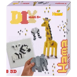 Midi Strijkkralenset Cadeau Box - 3D Safari>Hama Sale