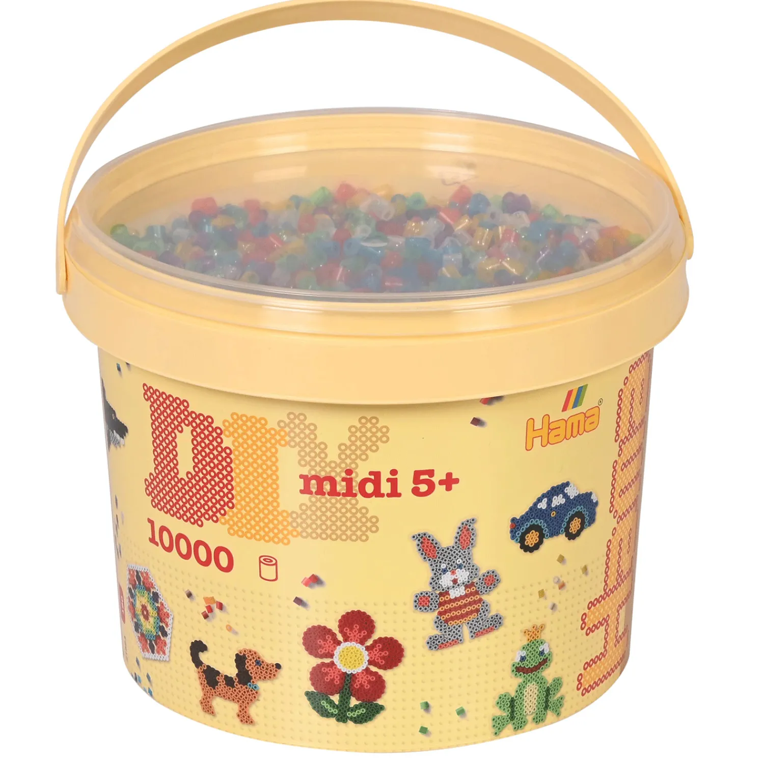 Midi Transparante Strijkkralen in Emmer, 10.000st.-Hama Discount