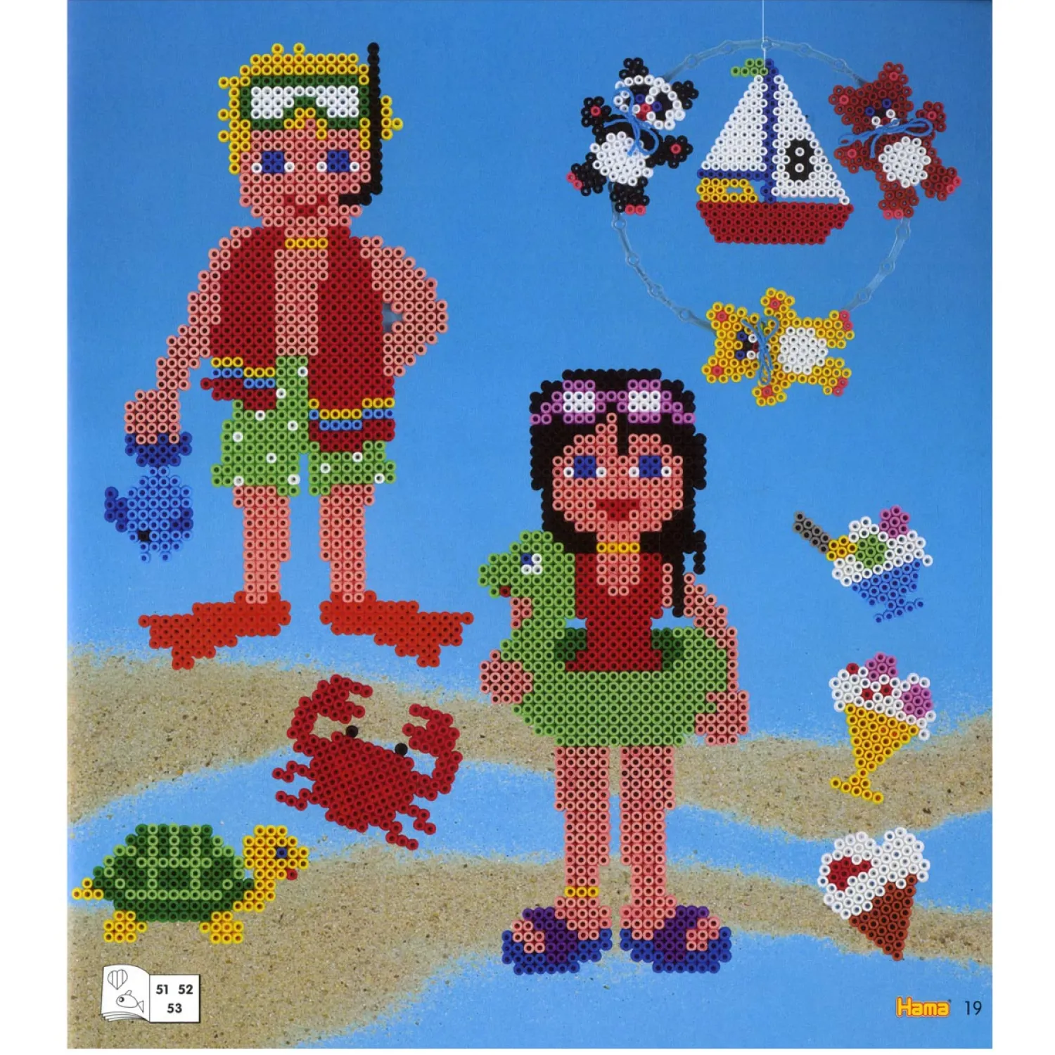 Strijkkralen Inspiratieboekje, nr. 10-Hama Clearance