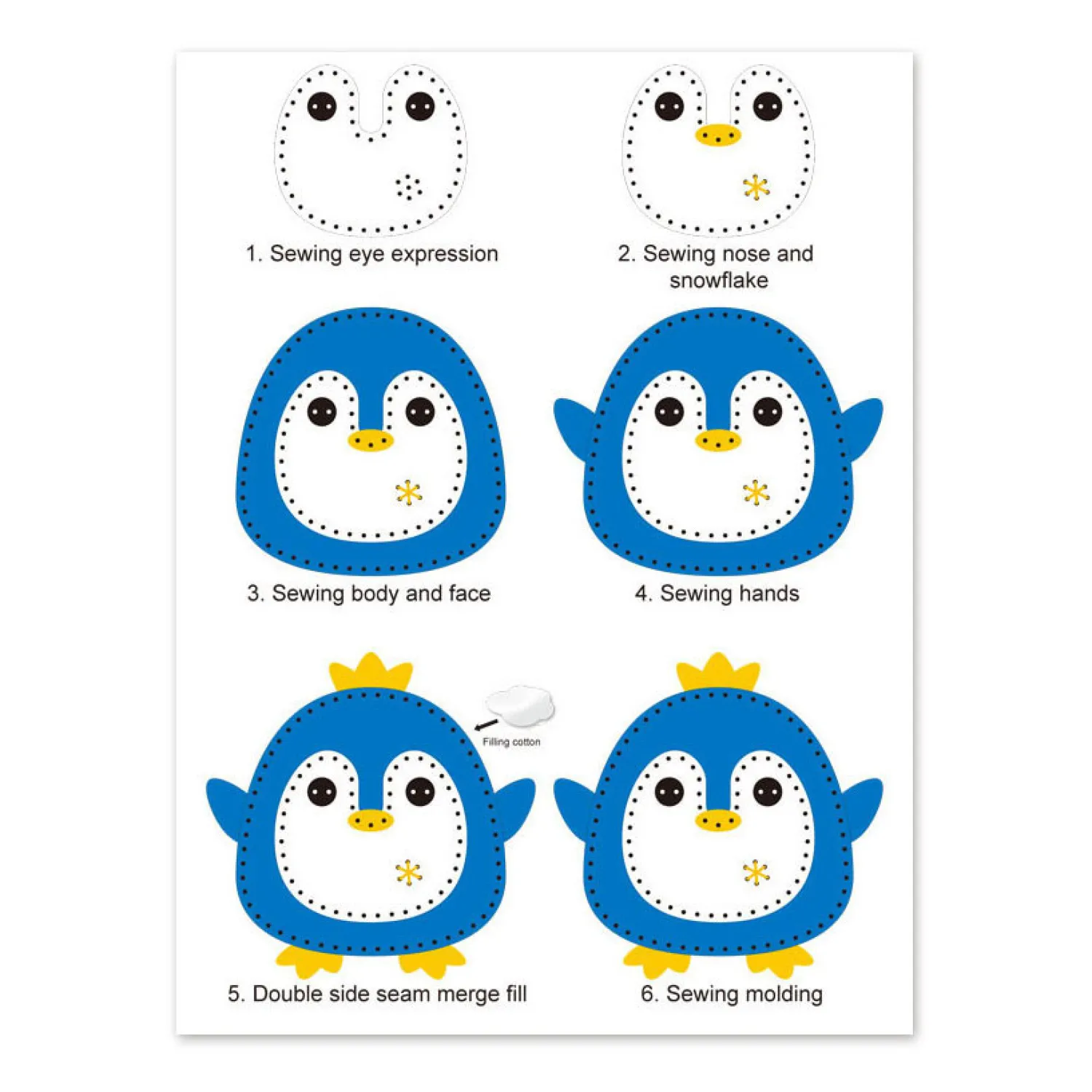 Handwerkset Pinguin- Online