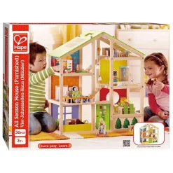 Houten 4 Seizoenen Poppenhuis Met Meubels-Hape Outlet
