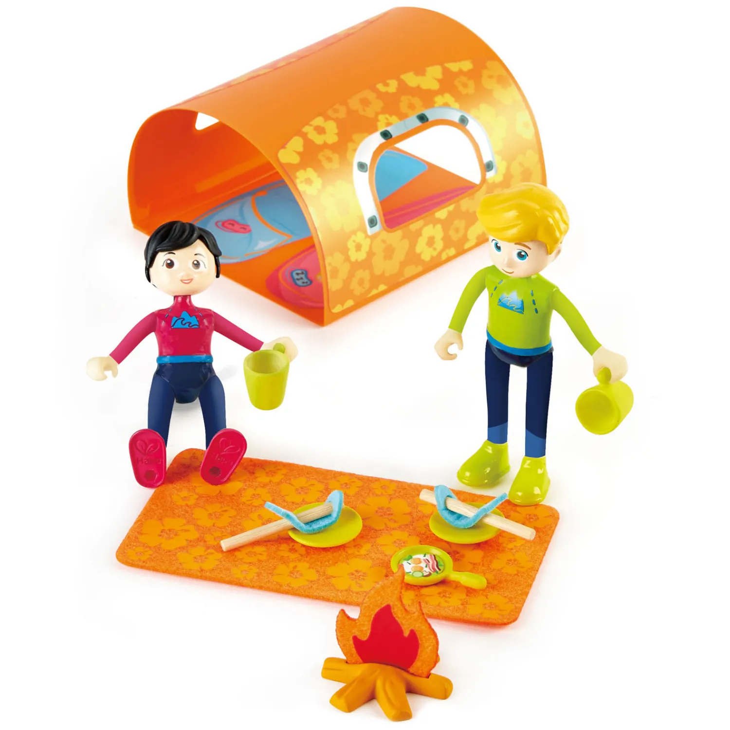 Hape Houten Avonturenbus Poppenhuis Hot