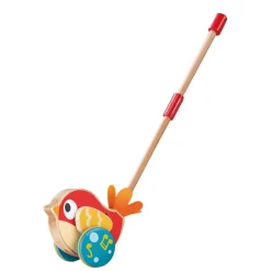 Lilly Vogel Houten Duwstok met Geluid>Hape Outlet