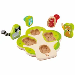 Hape Wie zit er in de Boom Vormenpuzzel - 5dlg. Discount