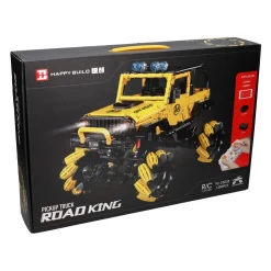 Happy Build Bestuurbare RC Bouwsteentjes Set Pickup Truck - 1490dlg. Hot
