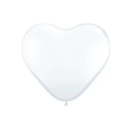 Hart Ballonnen - Wit, 8st.-Folat BV