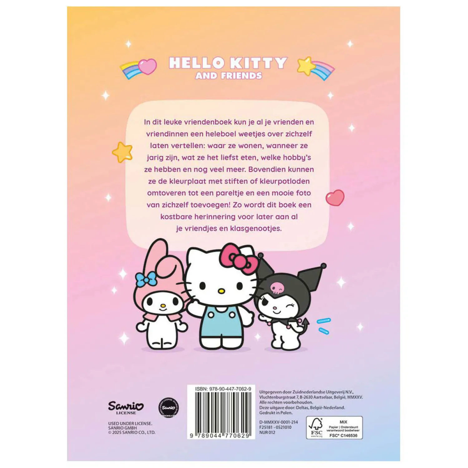 Deltas Hello Kitty Vriendenboek Best