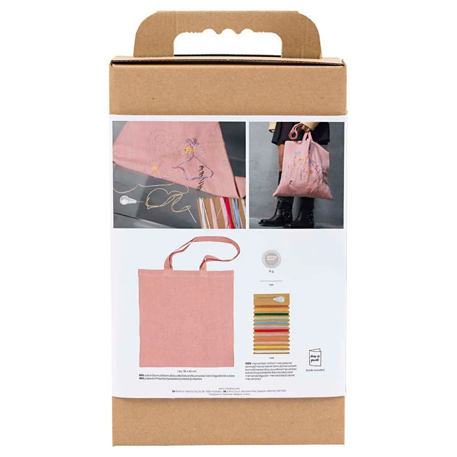 Creativ Company Hobbyset Borduurwerk Draagtas Lichtroze Online