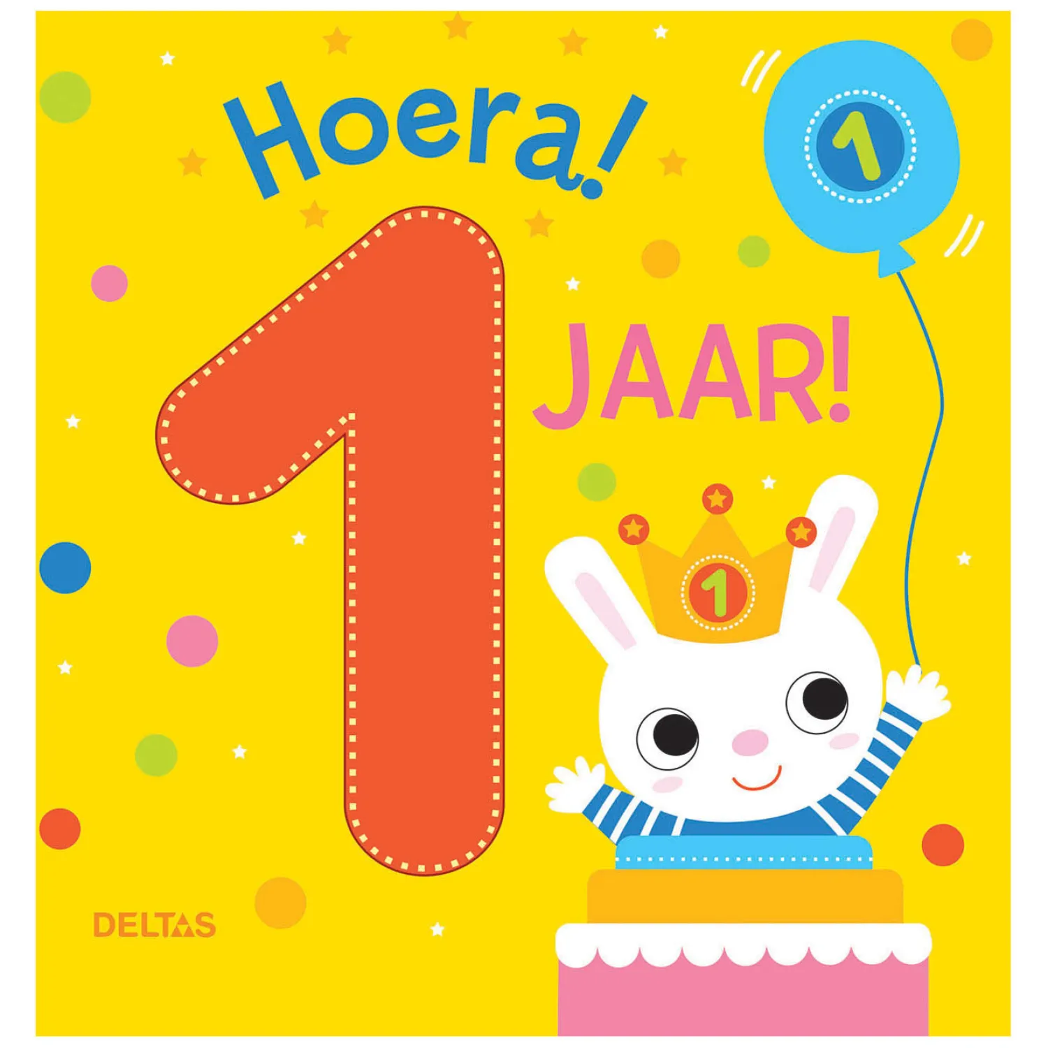 Hoera! 1 Jaar! Kartonboek-Deltas