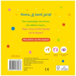 Hoera! 1 Jaar! Kartonboek-Deltas