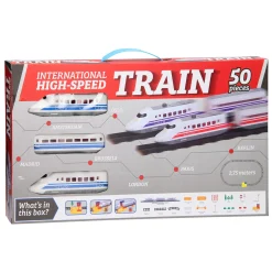 Hogesnelheidstrein Set, 50dlg.-Johntoy New