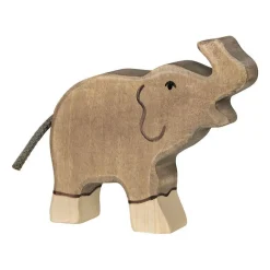 Houten Olifant Klein Slurf Omhoog>Holztiger