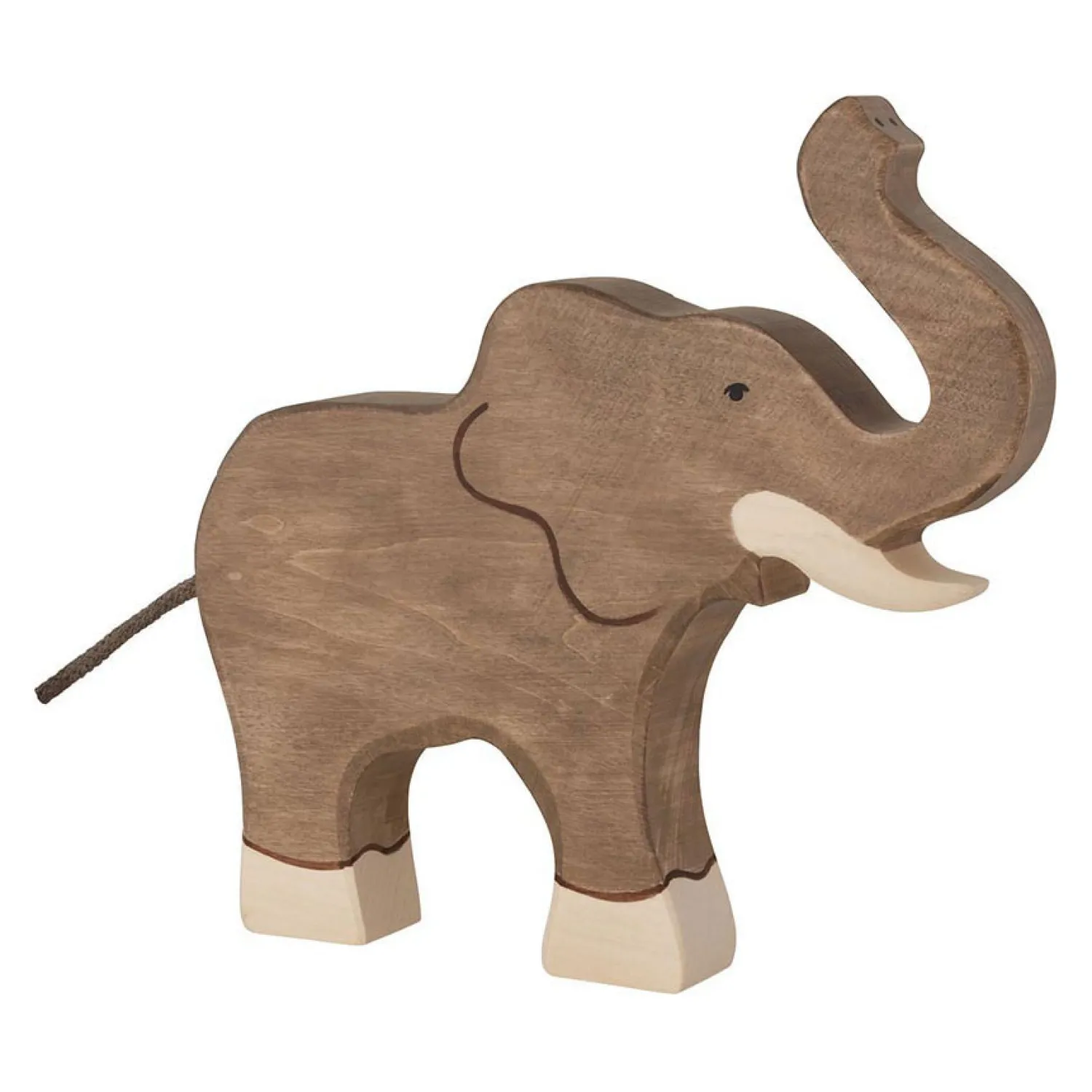 Houten Olifant Slurf Omhoog-Holztiger Sale