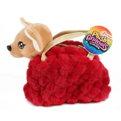 Toi-Toys Hond Pluche Chihuahua Handtas Rood New