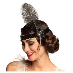 Hoofdband Flapper Zwart-Boland Hot