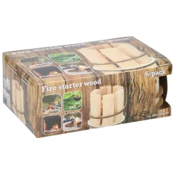 Houten Aanmaakblokjes van Hout, 6-pack-