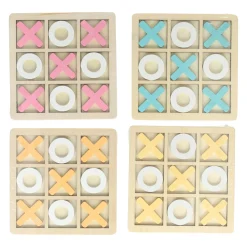 Houten Boter, Kaas en Eieren Spel - 14x14cm> New