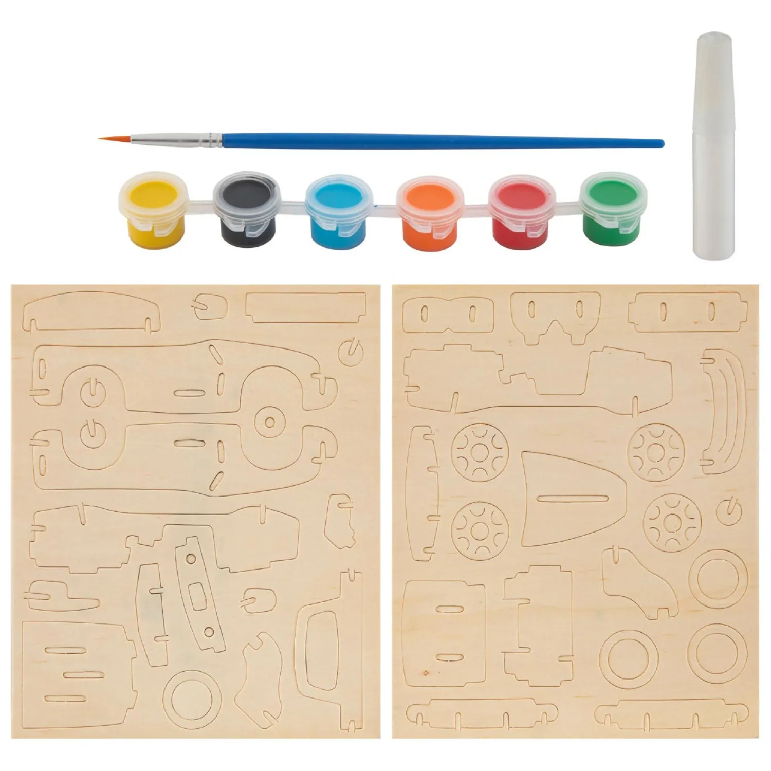 Houten Bouw- en Schilderpakket - Auto>Grafix