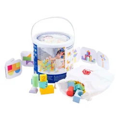 Houten Bouwblokken Kleur, 84st.- Clearance