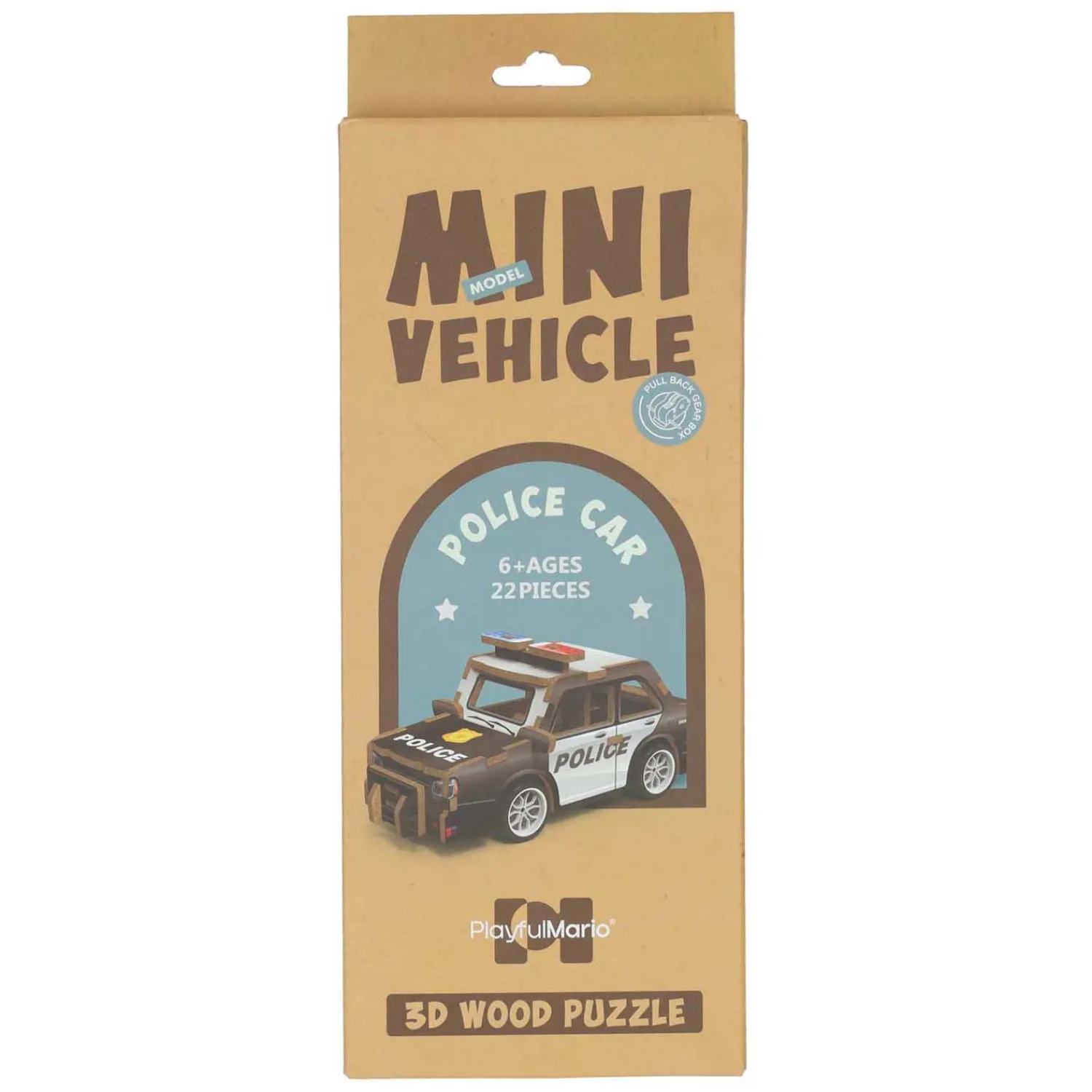Houten Bouwpakket 3D Politieauto> Hot