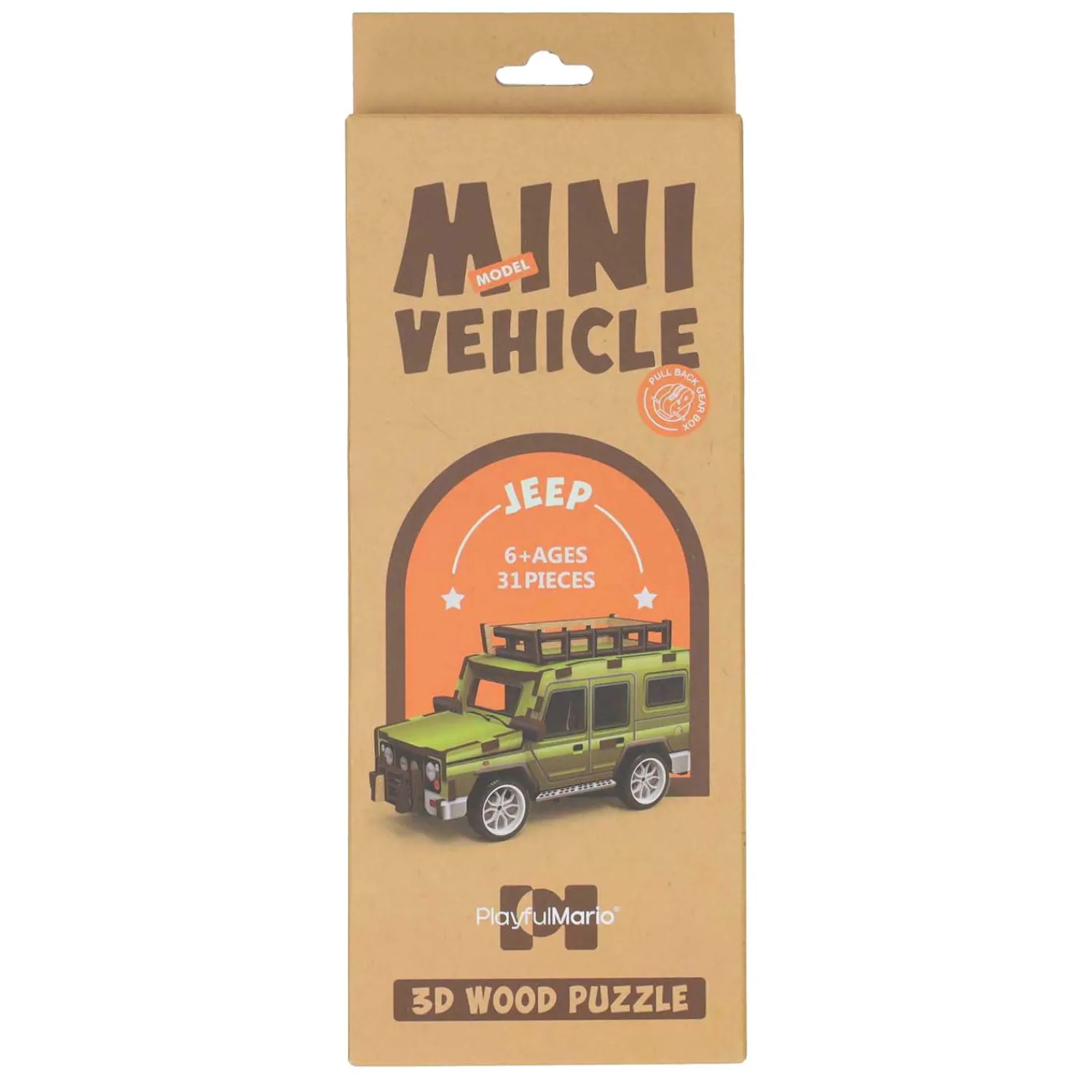 Houten Bouwpakket 3D Safariwagen- Online