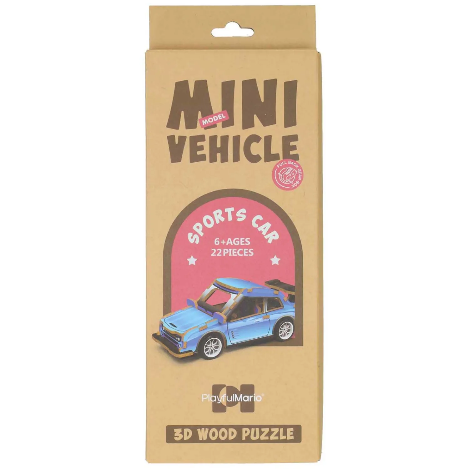 Houten Bouwpakket 3D Sportwagen- Discount