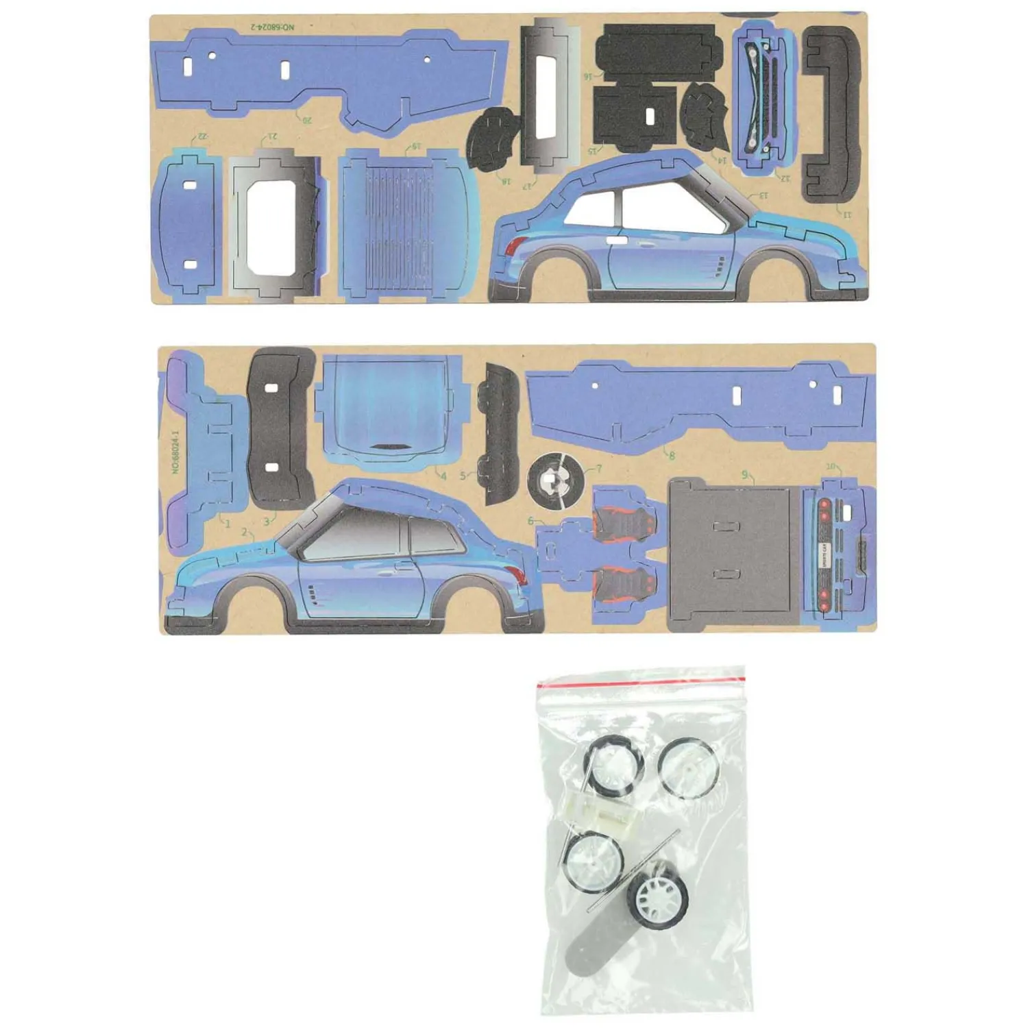 Houten Bouwpakket 3D Sportwagen- Discount