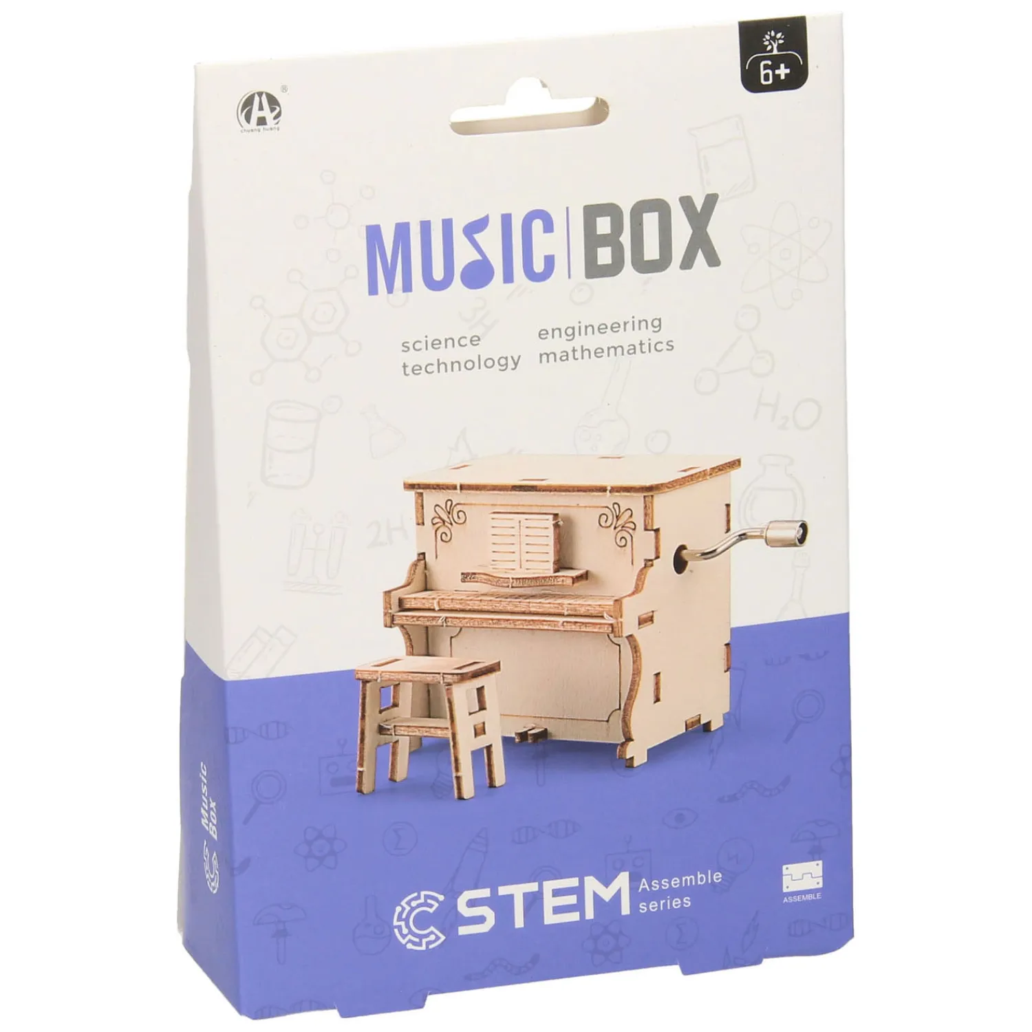 Houten Bouwpakket Wind Up Piano>