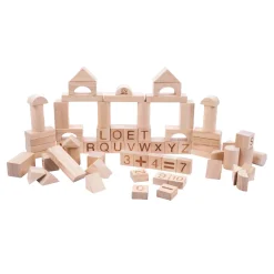 Houten Bouwplankjes Naturel, 84st. Online