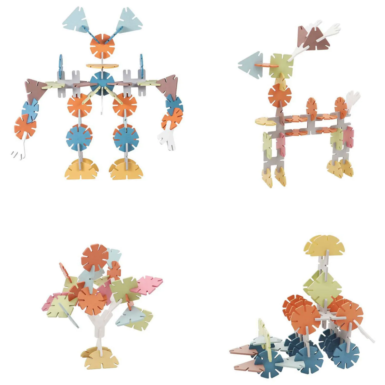 Houten Bouwschijfjes in Opbergbox, 60dlg. Outlet