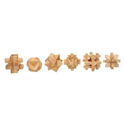 Houten Breinpuzzel Set, 6st.- Best