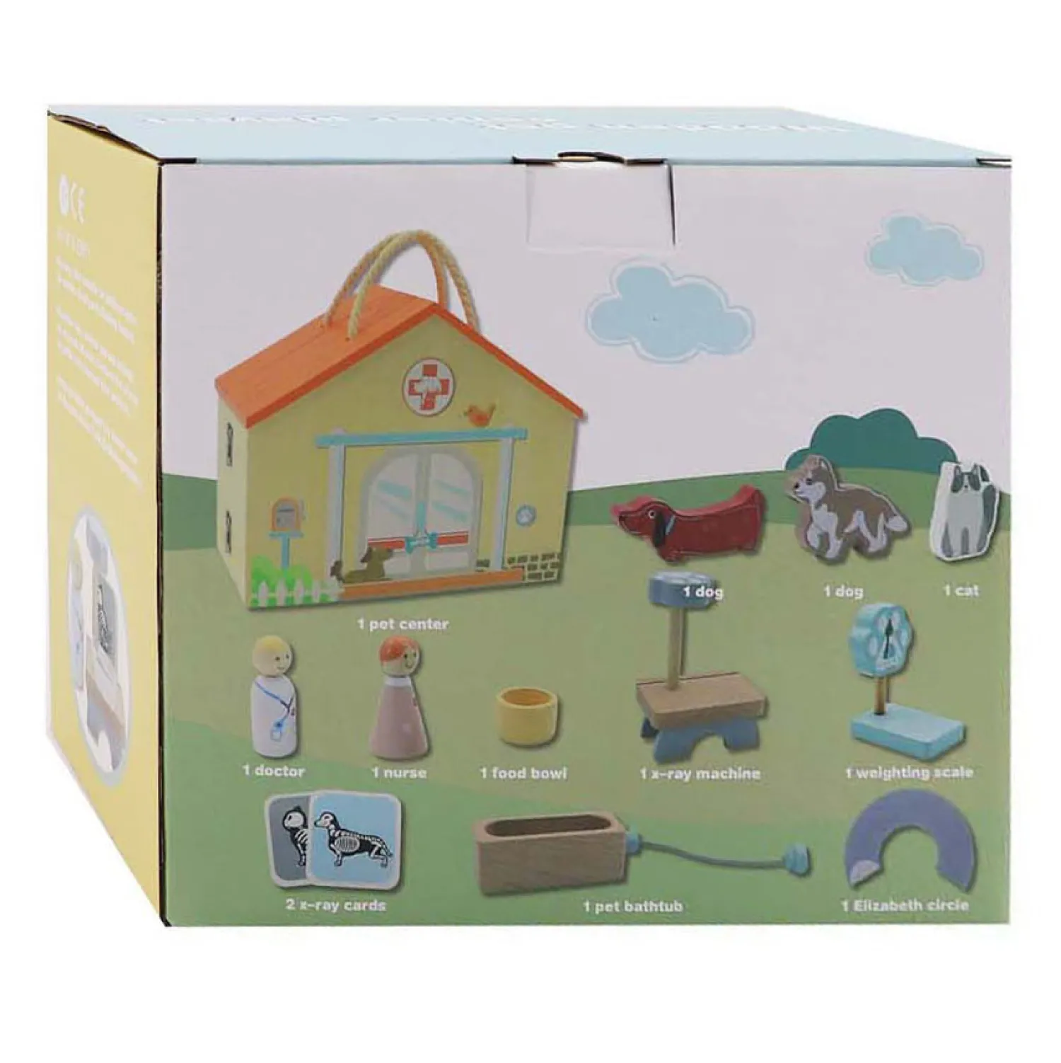 Houten Dierenarts Speelset, 13dlg. Outlet