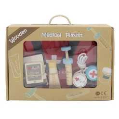 Houten Dokter Speelset in Tas - 14 dlg.- Discount