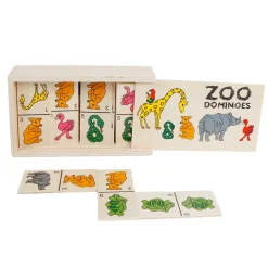 Houten Domino Dieren, 28dlg. Sale